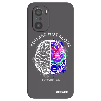 Picasee silikonový černý obal pro Xiaomi Poco F3 - Brain - White