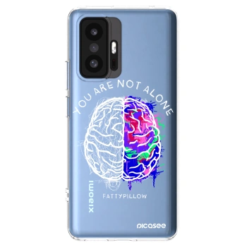 Picasee silikonový průhledný obal pro Xiaomi 11T Pro - Brain - White