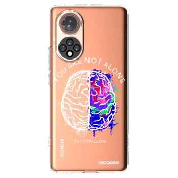 Picasee silikonový průhledný obal pro Honor 50 5G - Brain - White