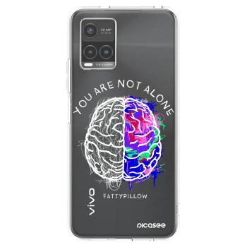 Picasee silikonový průhledný obal pro Vivo Y33s - Brain - White