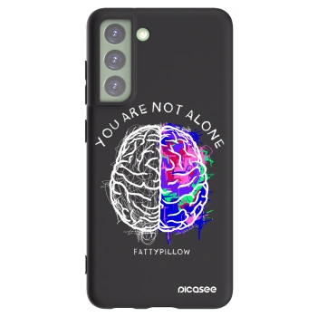 Picasee silikonový černý obal pro Samsung Galaxy S21 FE 5G - Brain - White