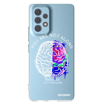 Picasee silikonový průhledný obal pro Samsung Galaxy A53 5G A536 - Brain - White