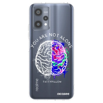 Picasee silikonový průhledný obal pro Realme 9 Pro 5G - Brain - White