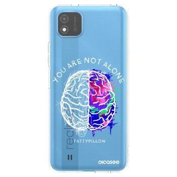 Picasee silikonový průhledný obal pro Realme C11 (2021) - Brain - White