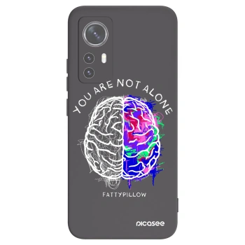 Picasee silikonový černý obal pro Xiaomi 12 - Brain - White