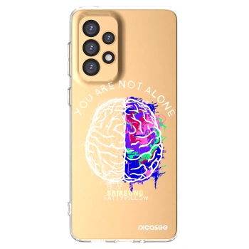 Picasee silikonový průhledný obal pro Samsung Galaxy A33 5G A336 - Brain - White