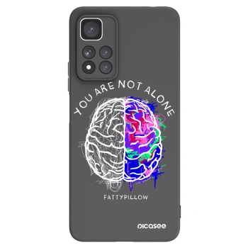 Picasee silikonový černý obal pro Xiaomi Redmi Note 11 Pro+ 5G - Brain - White
