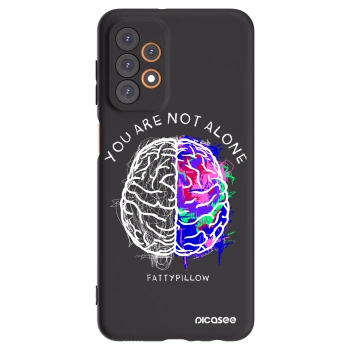 Picasee silikonový černý obal pro Samsung Galaxy A23 A236B 5G - Brain - White