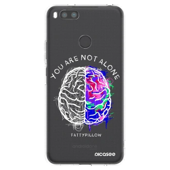 Picasee silikonový průhledný obal pro Xiaomi Redmi A1 - Brain - White