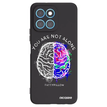 Picasee silikonový černý obal pro Honor X8 5G - Brain - White
