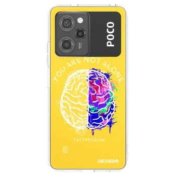 Picasee silikonový průhledný obal pro Xiaomi Poco X5 Pro - Brain - White
