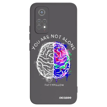 Picasee silikonový černý obal pro Xiaomi Redmi Note 11S 5G - Brain - White