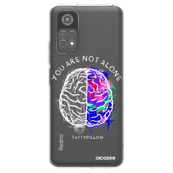 Picasee silikonový průhledný obal pro Xiaomi Redmi Note 11S 5G - Brain - White