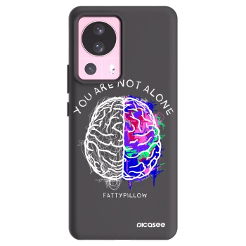 Picasee silikonový černý obal pro Xiaomi 13 Lite - Brain - White