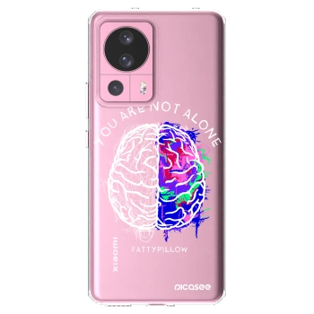 Picasee silikonový průhledný obal pro Xiaomi 13 Lite - Brain - White