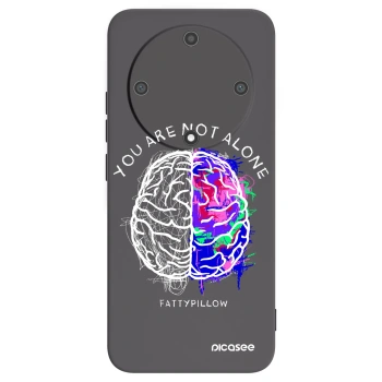 Picasee silikonový černý obal pro Honor Magic5 Lite 5G - Brain - White