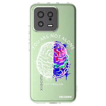 Picasee silikonový průhledný obal pro Xiaomi 13 - Brain - White