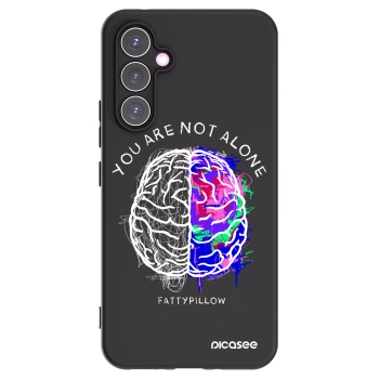 Picasee silikonový černý obal pro Samsung Galaxy A54 5G A546B - Brain - White