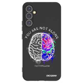 Picasee silikonový černý obal pro Samsung Galaxy A34 5G A346B - Brain - White
