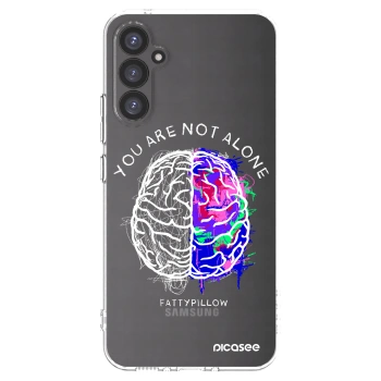 Picasee silikonový průhledný obal pro Samsung Galaxy A34 5G A346B - Brain - White