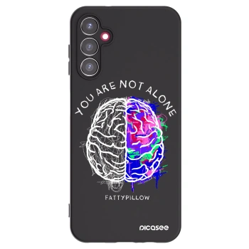 Picasee silikonový černý obal pro Samsung Galaxy A14 4G A145R - Brain - White