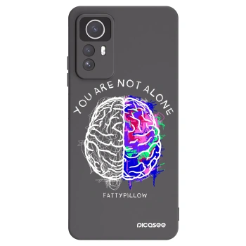 Picasee silikonový černý obal pro Xiaomi Redmi Note 12S - Brain - White