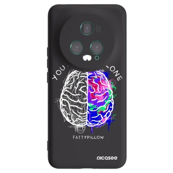 Picasee silikonový černý obal pro Honor Magic5 Pro - Brain - White