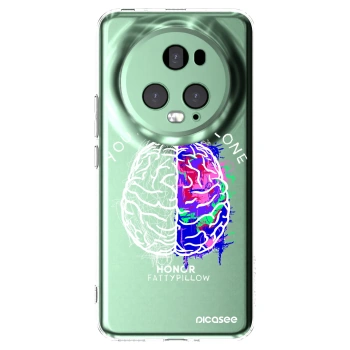 Picasee silikonový průhledný obal pro Honor Magic5 Pro - Brain - White