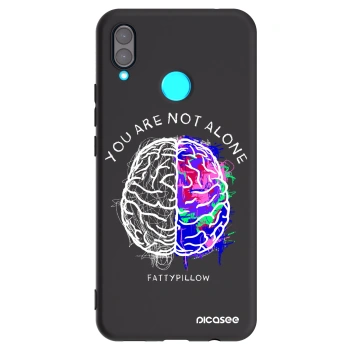 Picasee silikonový černý obal pro Huawei Nova 3 - Brain - White