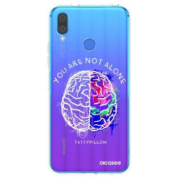 Picasee silikonový průhledný obal pro Huawei Nova 3 - Brain - White