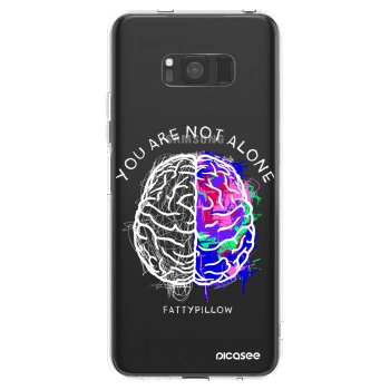 Picasee silikonový průhledný obal pro Samsung Galaxy S8 G950F - Brain - White