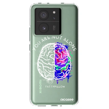 Picasee silikonový průhledný obal pro Xiaomi 13T - Brain - White