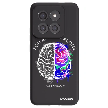 Picasee silikonový černý obal pro Xiaomi 14 Pro - Brain - White