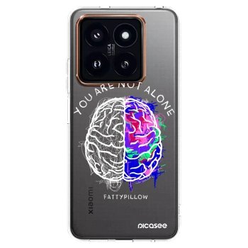 Picasee silikonový průhledný obal pro Xiaomi 14 Pro - Brain - White
