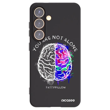 Picasee silikonový černý obal pro Samsung Galaxy S24 S921B 5G - Brain - White