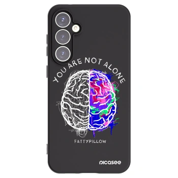 Picasee silikonový černý obal pro Samsung Galaxy S23 FE S711B - Brain - White