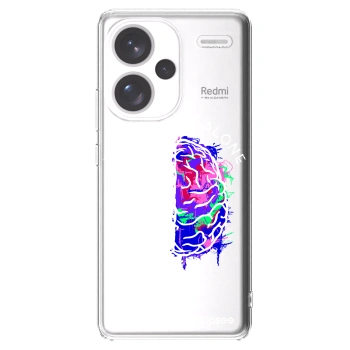 Picasee silikonový průhledný obal pro Xiaomi Redmi Note 13 Pro+ 5G - Brain - White