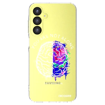 Picasee silikonový průhledný obal pro Samsung Galaxy A25 A256B 5G - Brain - White