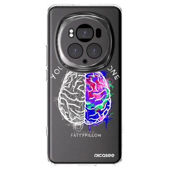 Picasee silikonový průhledný obal pro Honor Magic6 Pro - Brain - White