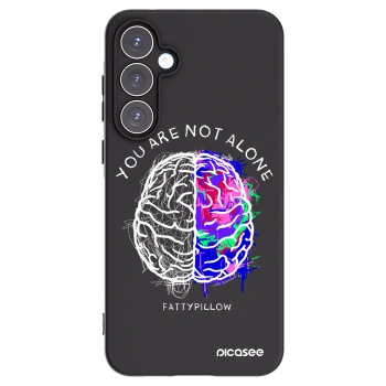 Picasee silikonový černý obal pro Samsung Galaxy A55 5G A556B - Brain - White