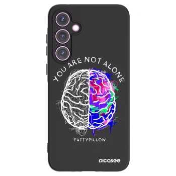Picasee silikonový černý obal pro Samsung Galaxy A35 5G A356B - Brain - White
