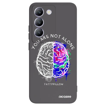 Picasee silikonový černý obal pro Vivo V40 SE 5G - Brain - White