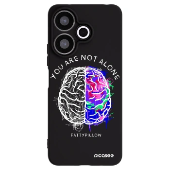 Picasee silikonový černý obal pro Xiaomi Redmi 13 4G - Brain - White