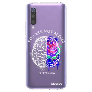 Picasee silikonový průhledný obal pro Xiaomi Mi 9 - Brain - White