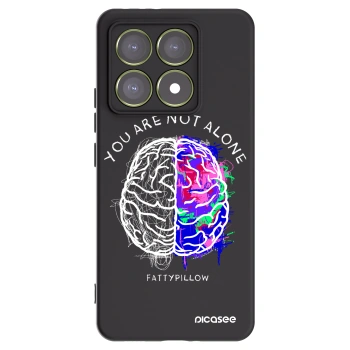 Picasee silikonový černý obal pro Xiaomi 14T - Brain - White