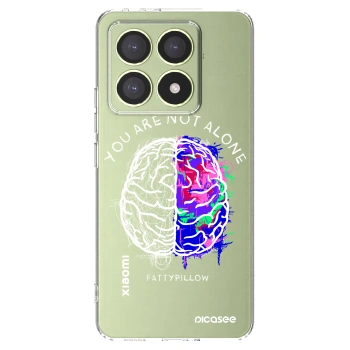 Picasee silikonový průhledný obal pro Xiaomi 14T - Brain - White