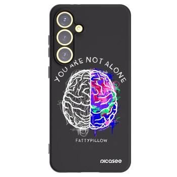 Picasee silikonový černý obal pro Samsung Galaxy S24 FE S721B - Brain - White