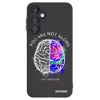 Picasee silikonový černý obal pro Samsung Galaxy A16 5G - Brain - White