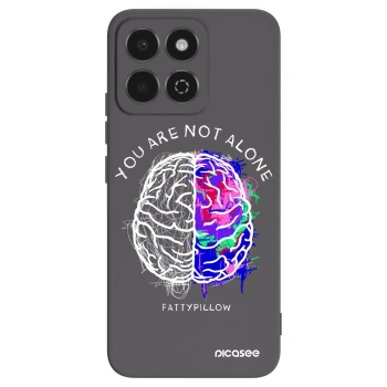 Picasee silikonový černý obal pro Honor 200 Smart 5G - Brain - White