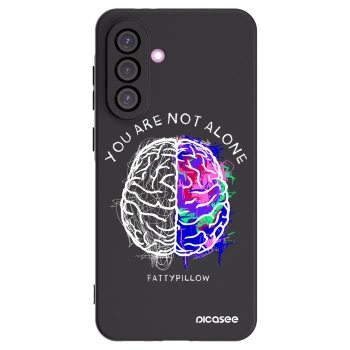 Picasee silikonový černý obal pro Samsung Galaxy A56 5G A566B - Brain - White